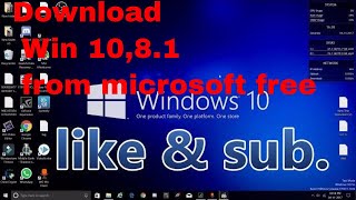 Windows 10 ,8.1 &amp; 7 official download from microsoft free 100% working