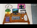[Paper Play✂️] DIY Desk 🖥️📚🌠🖱️ tutorial / how to make 