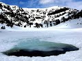 Le lac Achard sous la neige, Chamrousse, Isère (4K)