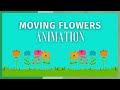 Waving Flowers Animation Chroma Key Overlay Effect | Green Screen Nature Animation for Beginners
