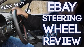 FLEX TESTING A $33 Steering Wheel! | eBay Steering Wheel Review