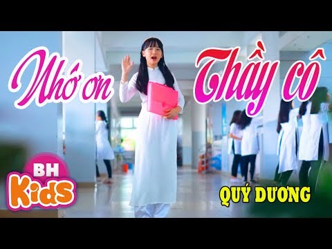 Nhớ Ơn Thầy Cô ♫ Quý Dương | Nhạc Thiếu Nhi Hay Về Thầy Cô tại Xemloibaihat.com