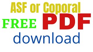 How to download ASF Corporal PDF book | ASF test