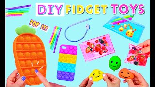 7 DIY FIDGET TOYS IDEAS - Viral TikTok Fidgets Anti-Stress Complation - Carrot Pop It Toy and more!