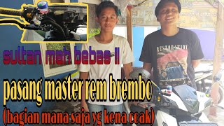 Cara pasang master rem BREMBO di motor Vario150
