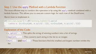 How to Extract Digits from a Column and Create an Int Range in a Pandas DataFrame Profile