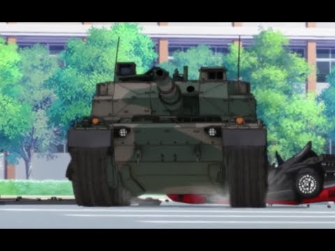 LANDING A TYPE 10 Main Battle Tank from a Plane... (Girls und Panzer Season 1)