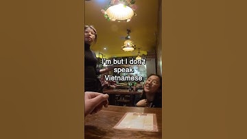 Thumbnail of Speaking Vietnamese. Shocked so hard she LITERALLY FELL to the floor