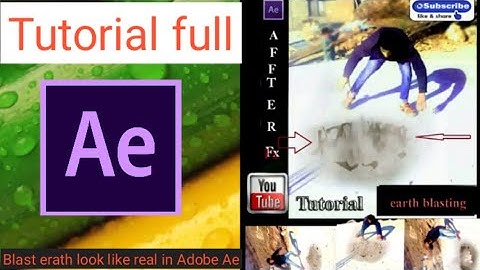 How to creat Earthquake blasting effect in Adobe after effects tutorial step by step