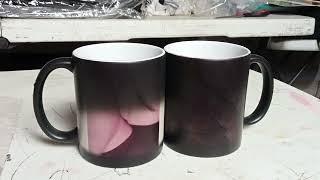 A magic mug, also known as a heat changing mug