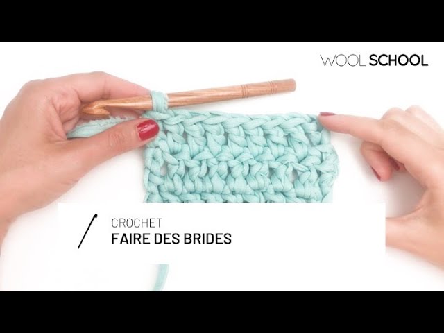 Bordure au crochet - La Bride Lisière (tuto) en vidéo et photos