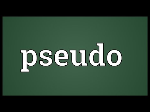 Pseudo Meaning