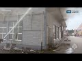 Пожарные ликвидировали возгорание на рынке в Новомосковске
