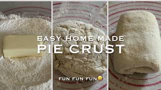 You will make Homemade Pie Crust after watching my video!  Just 3 Ingredients,  Fun & Easy!