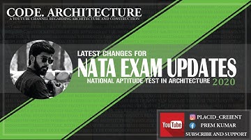 NATA exam update (2020) - Part 1