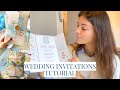 Wedding invitations | Paper, template, printing low cost, Ribbon wax seal, etc.