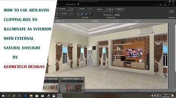 HOW TO USE ARTLANTIS CLIPPING BOX TO ILLUMINATE AN INTERIOR.