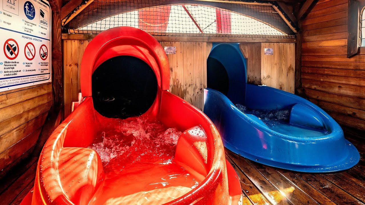 Water Slide On Wooden Tower | Capfun Le Grand Lierne France