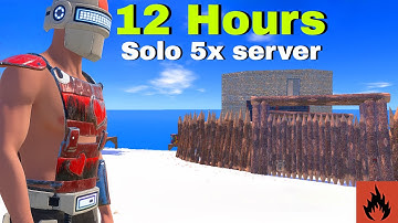 Solo 12 Hours Survive on 5x Server | Oxide Survival Island | 8848 LUFFY #oxide #rust #оксайд 