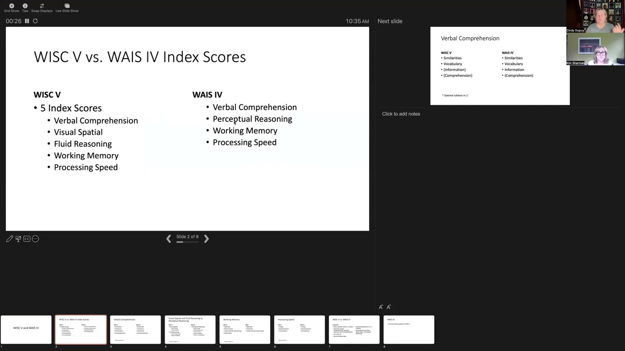 WISC V compared to WAIS IV - YouTube
