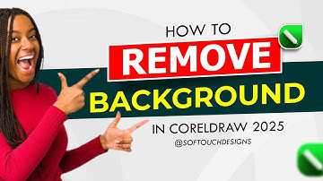 HOW TO REMOVE BACKGROUND  IN CORELDRAW  2025