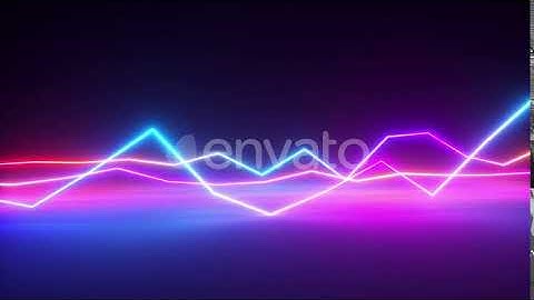 Bright Colorful Glowing Neon Lines | Motion Graphics - Envato elements