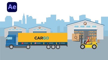 How to Create Animate a Loading a Truck in After Effects Tutorial