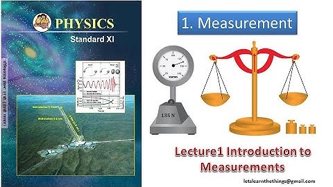 Units & Measurements lec1 Introduction to Measurements
