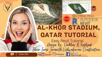 Al-Khor Stadium, Qatar Replica Exterior Design Tutorial (in Revit 2022-