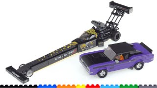 LEGO Speed Champions Dodge Top Fuel Dragster & 1970 Challenger T/A review! set 76904