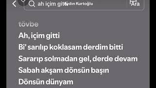 Ah içim gitti