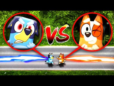 DRONE CATCHES BLUEY VS BINGO IN REAL LIFE!! (CURSED BLUEY)