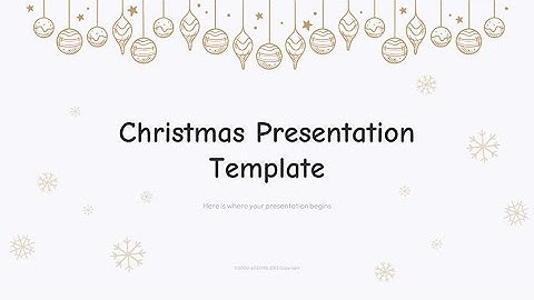 Free Christmas PowerPoint Template and Google Slides Theme