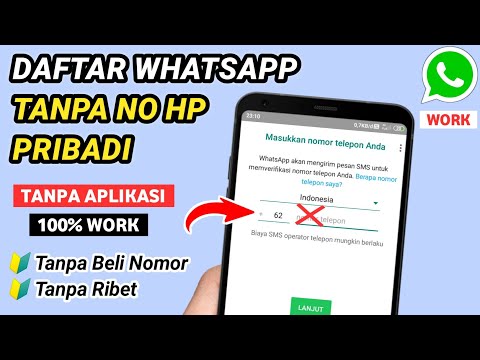 Cara Daftar Whatsapp tanpa nomor Hp pribadi