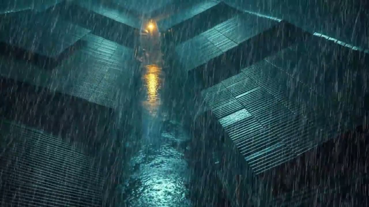 No Ads Rain Sounds for Sleeping - ASMR Heavy Rainfall On Tin Roof for Fast Sleep