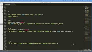 2  Fixing bug in our edit post javascript editor PHP COURSE FOR BEGINNERS CM PROJECT
