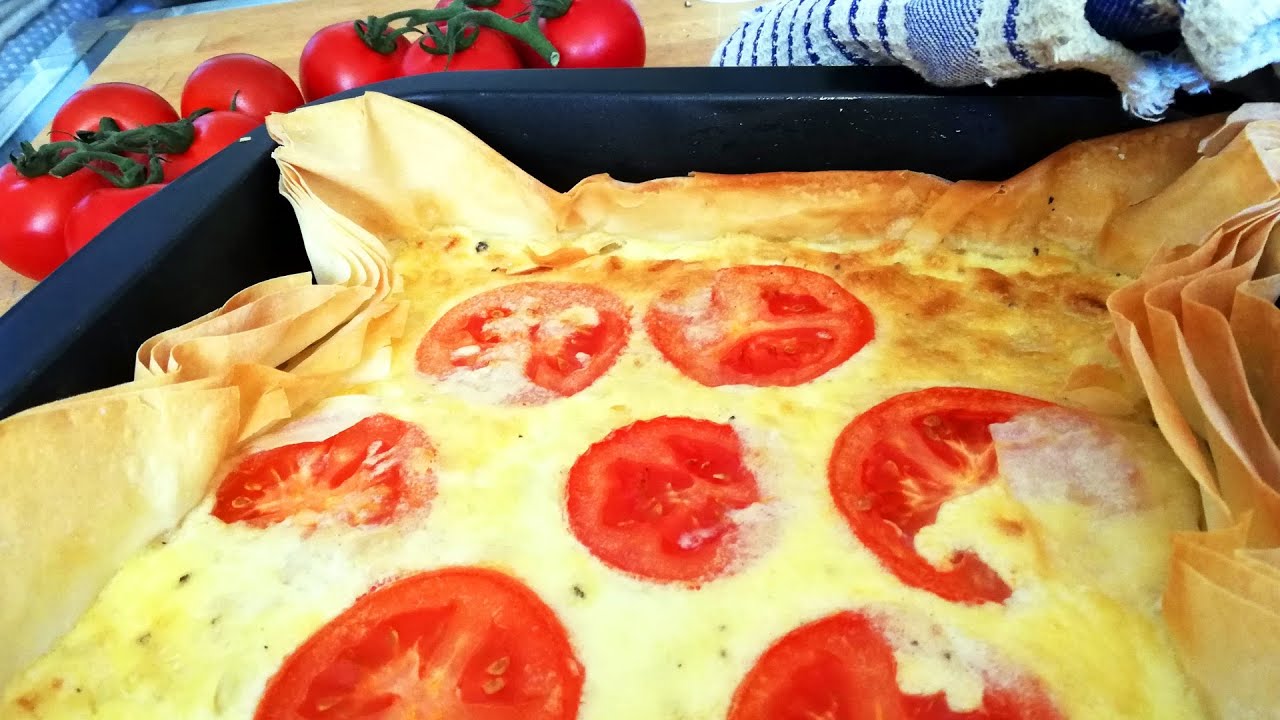 Tomaten Quiche mit Mozzarella - YouTube