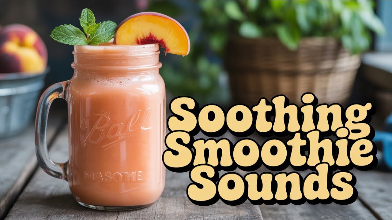 🍑 Peach ASMR | Fresh Juice in Blender