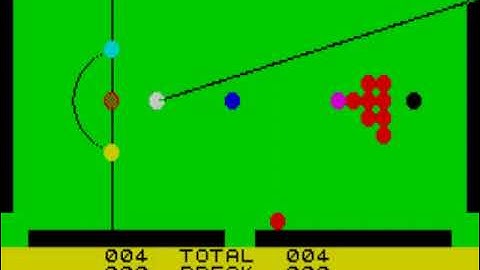 Snooker Artic Computing (Europe) ZX Spectrum Game