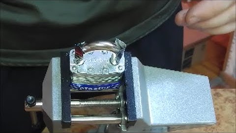 Open A Padlock Using A Pop Can
