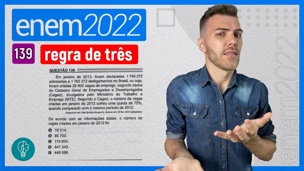 ENEM 2022 - Q139 - Em janeiro de 2013, foram declaradas 1794 272 ...