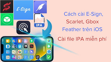 Cách cài E-Sign, Scarlet, Gbox, Feather trên iOS để cài file ipa miễn phí @hadu75tv