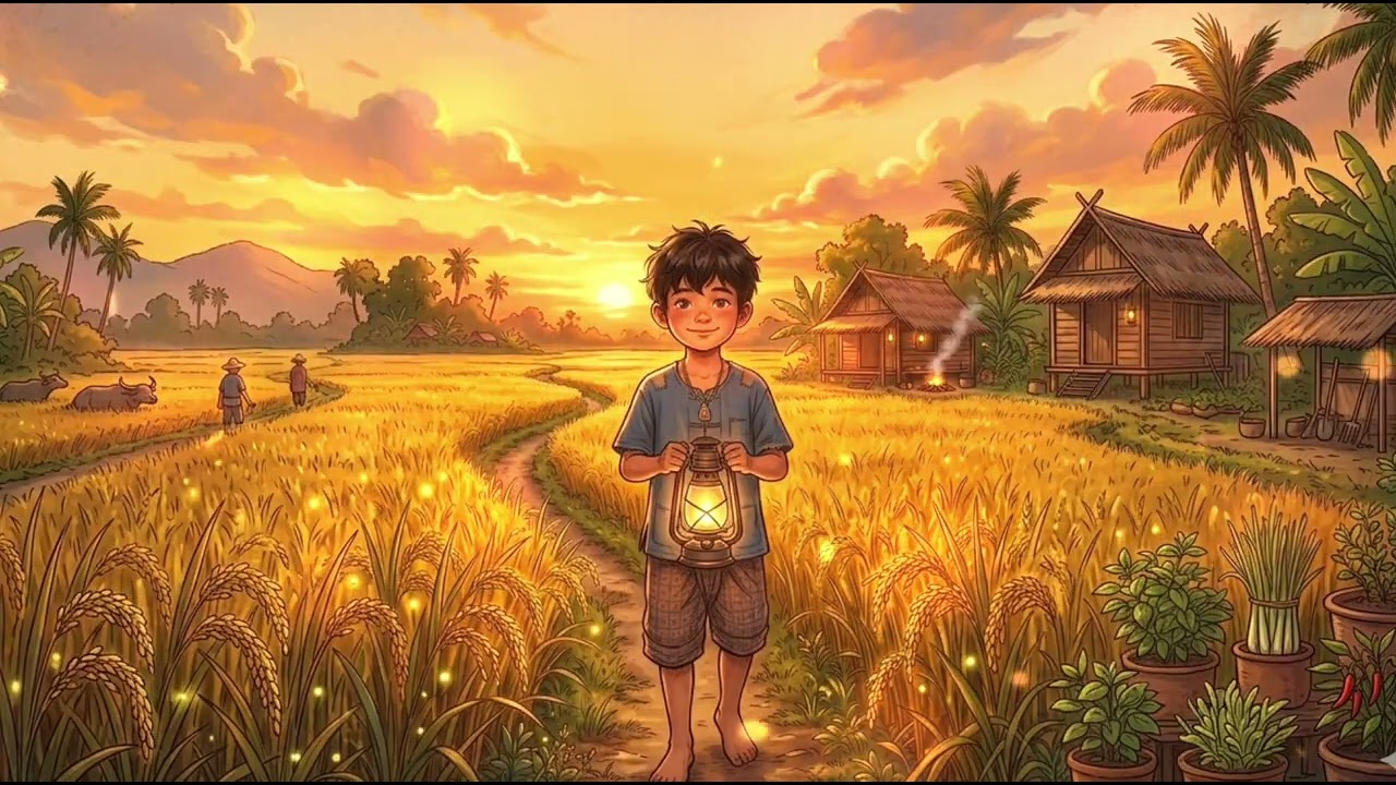 นิทานเรื่อง แสงตะเกียงกลางทุ่ง เชิญรับชมรับฟังได้เลยครับ