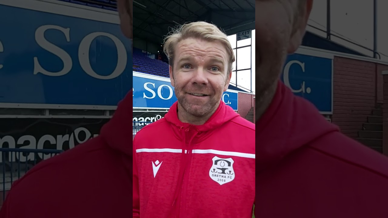 Queen of the South 3 Gretna FC 2008 0 Gilly reflects on holding the full time side for 70 minutes