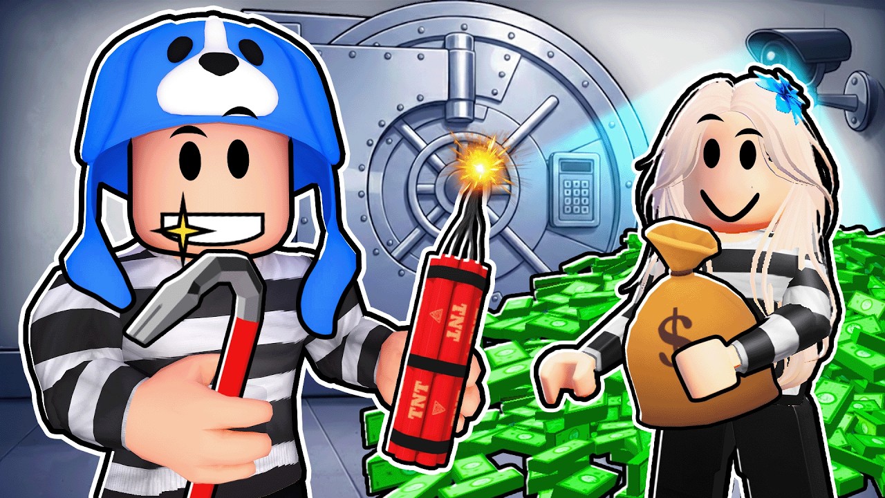 We ROBBED EVERY SPOT in Roblox Rob It With Crazy Fan Girl!