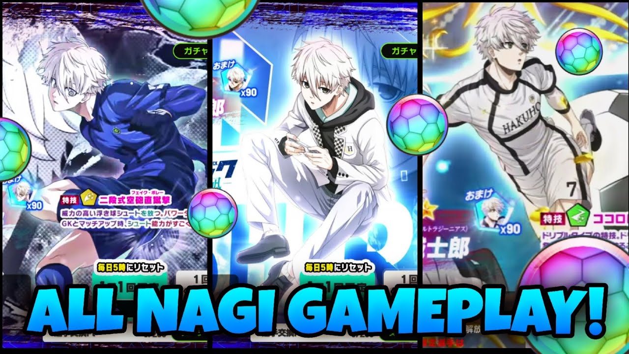ALL 5 VERSIONS of NAGI SEISHIRO!! in Blue Lock Blaze Battle