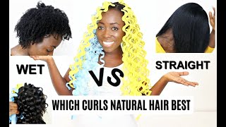 I Tried Wave Formers On Straighten Natural Hair VS Wet Hair Type 4C 4B Which Curls Better?