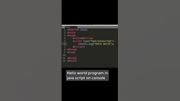 Hello world program in java script on console #short #programming #coding #java #javascript #java