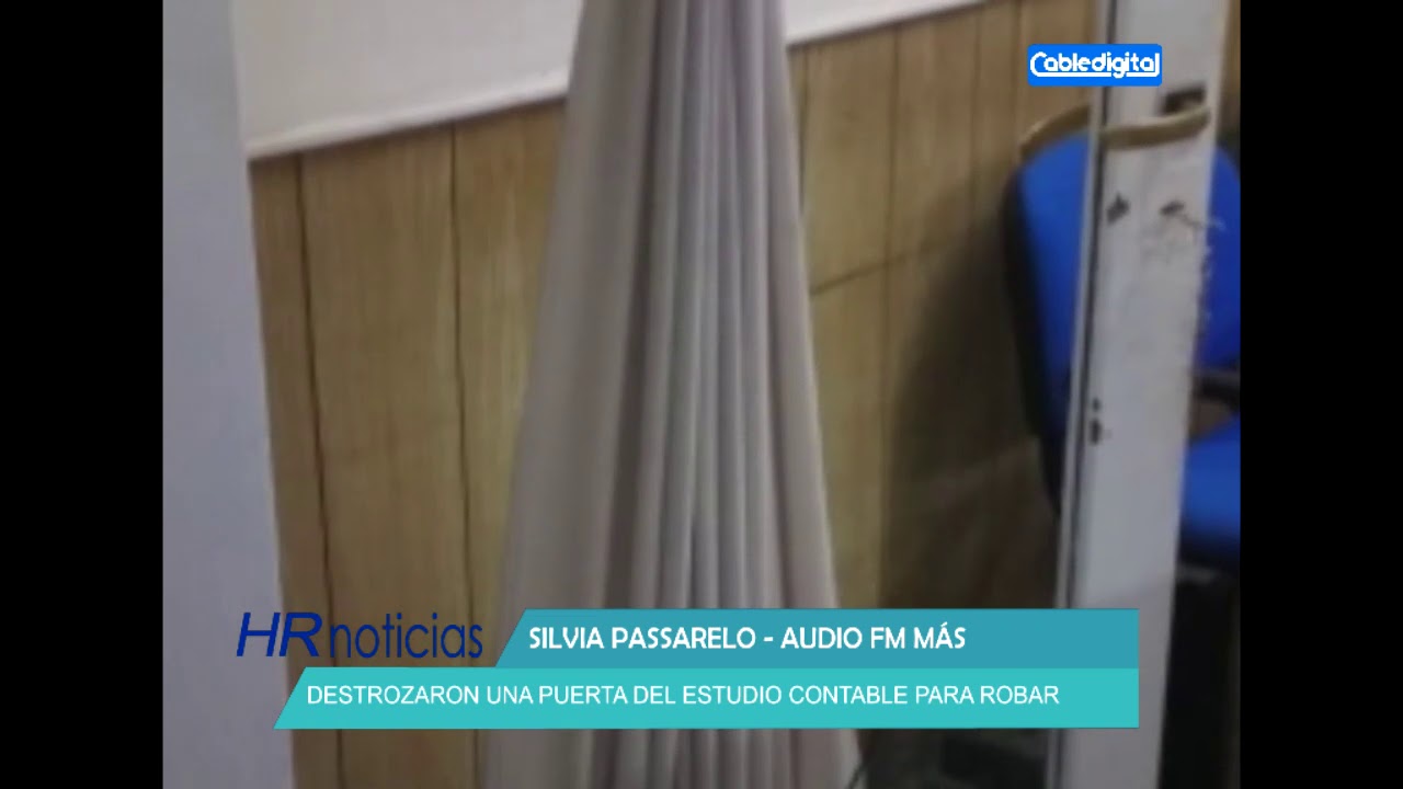 SILVIA PASSARELO DESTROZARON UNA PUERTA DEL ESTUDIO CONTABLE PARA ROBAR huinca renaco