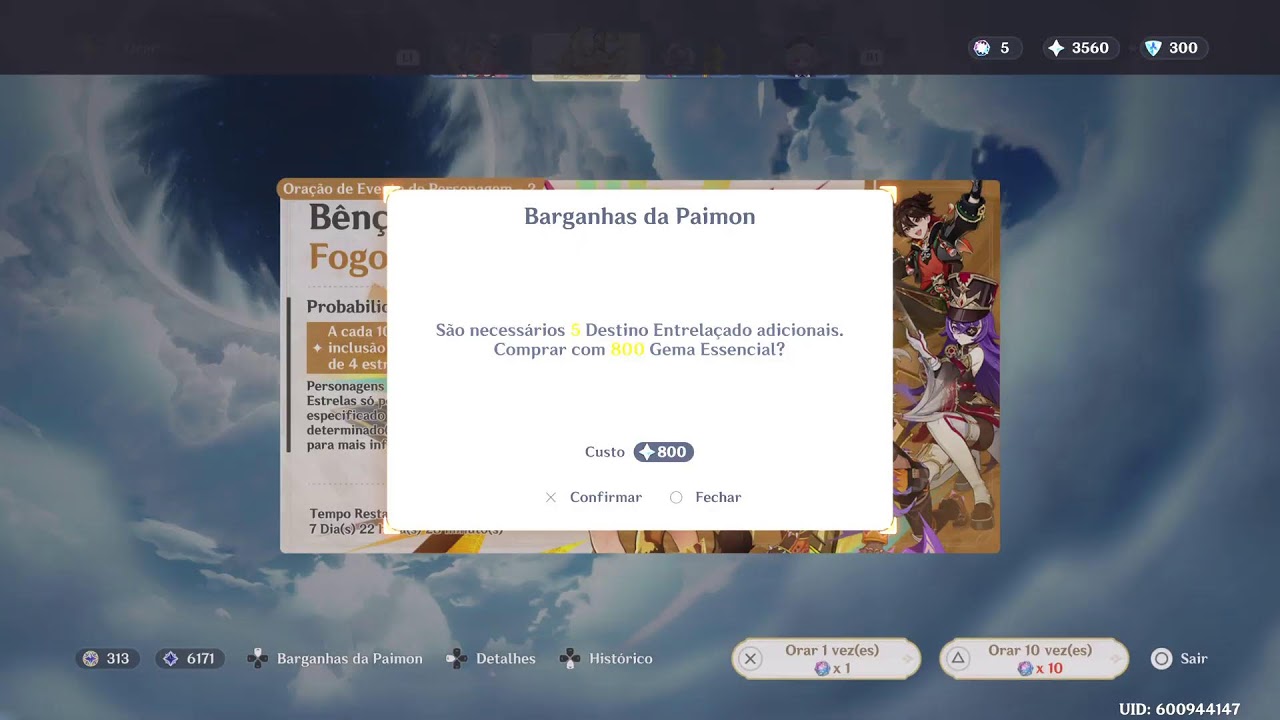 Genshin Impact Missão Lendária de Durin